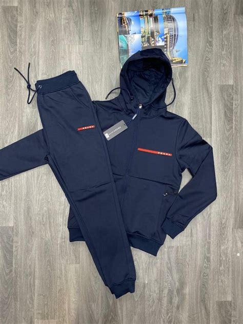 prada tracksuit mens uk|men's Prada sweat suits.